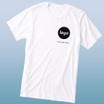 T-shirt En Tri-matière Logo simple et T-shirt Entreprise textuel<br><div class="desc">Logo simple et t-shirt d'affaires texte personnalisé. Remplacez le logo et le texte par le vôtre pour customiser. Portez-les vous-même,  donnez-les à vos employés et collègues,  vendez-les à vos clients ou à vos clients ou donnez-les comme matériel promotionnel pour inspirer la fidélité de vos clients.</div>