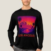 T-shirt En Tri-matière Los Angeles Sunset Skyline Graphic Tee (Recto)