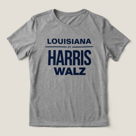 T-shirt En Tri-matière Louisiane pour Harris Walz (Design Recto)