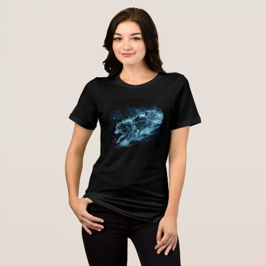 T-shirt En Tri-matière Loups de Midnight Star en course impression (Recto plein)