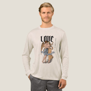 T-shirt En Tri-matière Love Embrace – Illustration d'un couple romantique