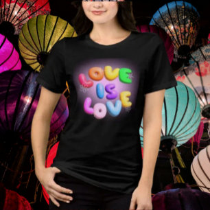 T-shirt En Tri-matière Love Is Love 3D Rainbow Pride Tee
