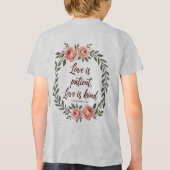 T-shirt En Tri-matière Love Is Patient, Love Is Kind Bible Tee  (Verso)
