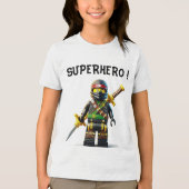 T-shirt En Tri-matière Love Lego Ninjas Builder Love (Recto)