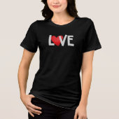 T-shirt En Tri-matière LOVE Modern Heart Graphic Tee (Recto)