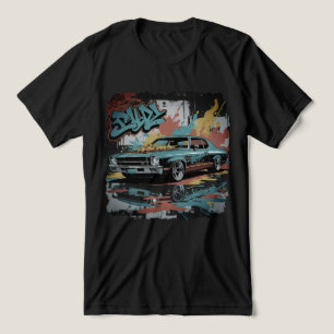 T-shirt En Tri-matière Lowrider des années 60 dans le style d'art mural d