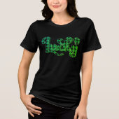 T-shirt En Tri-matière Lucky Green Plaid Shamrock Jour de la Saint Patric (Recto)