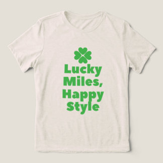 T-shirt En Tri-matière Lucky Miles, Happy Style Marathon St Patrick's Day
