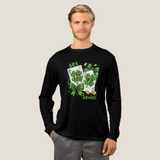 T-shirt En Tri-matière Lucky Six Seven Playing Cards, St Patricks Day