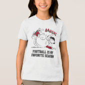 T-shirt En Tri-matière Lucy Tue Way Football De Charlie Brown (Recto)