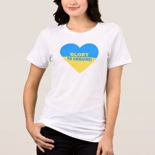 T-shirt En Tri-matière L'Ukraine Drapeau Une Gloire De Coeur À L'Ukraine