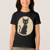 T-shirt En Tri-matière Lune de chat noir atomique futuriste (Recto)