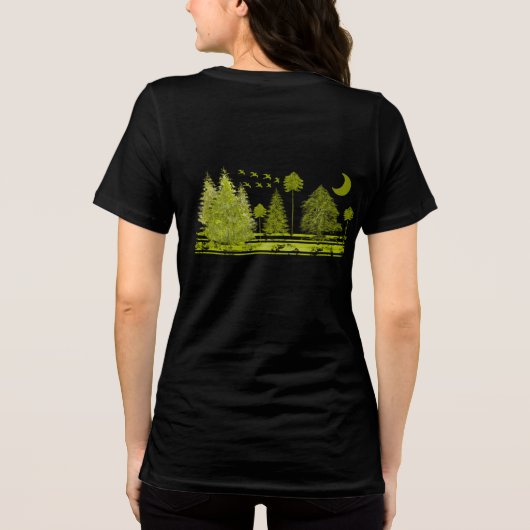 T-shirt En Tri-matière Lune de pins grondés - (Verso)