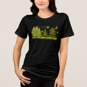 T-shirt En Tri-matière Lune de pins grondés -