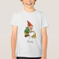 Lutin Chanceux avec Pièces d'Or et Texte