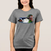 T-shirt En Tri-matière Lys d'eau de canard de bois (Recto)