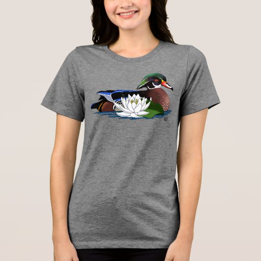T-shirt En Tri-matière Lys d'eau de canard de bois (Recto)