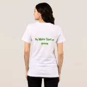T-shirt En Tri-matière Ma chemise blanche est verte (Verso intégral)