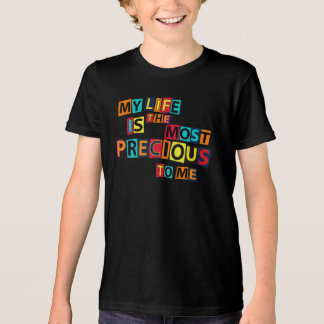 T-shirt En Tri-matière Ma vie est précieuse pour moi
