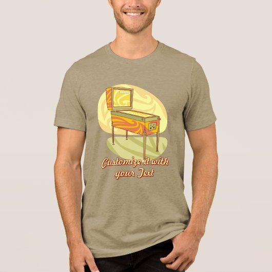T-shirt En Tri-matière Machine à pinball (Recto)