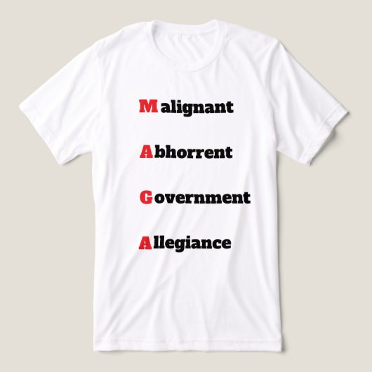 T-SHIRT  EN TRI-MATIÈRE MAGA 4 (Design Recto)