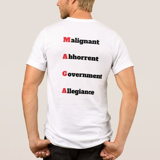 T-SHIRT  EN TRI-MATIÈRE MAGA 4 (Verso)