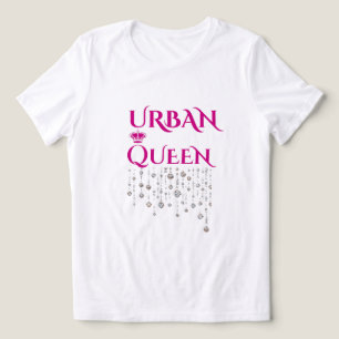 T-SHIRT  EN TRI-MATIÈRE MAGENTA DIAMANT RARE IMPRESSION FEMME TRI-MÉLANGE