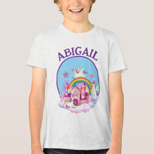 T-shirt En Tri-matière Magical Unicorn Dreams Tee personnalisée pour les 