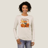 T-shirt En Tri-matière Magie d'automne cosy - mignon renard d'automne (Recto complet)