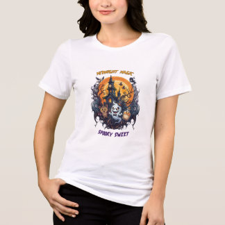 T-shirt En Tri-matière Magie de Minuit Fantôme Mignon Sucré Halloween