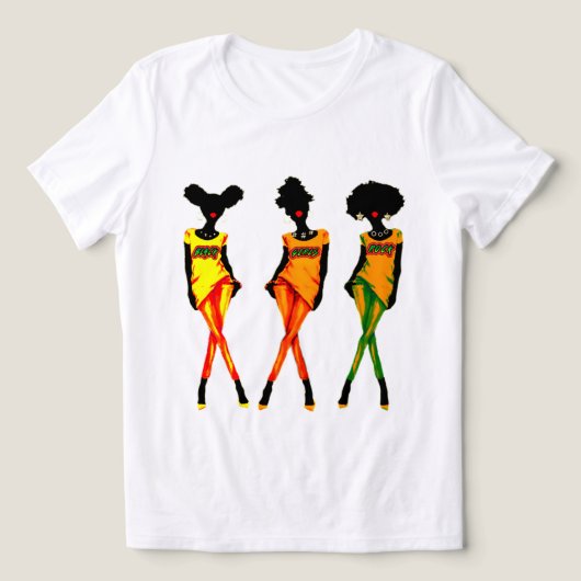 T-shirt En Tri-matière Magie des filles noires (Design Recto)