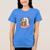 T-shirt En Tri-matière Magnifique Assistant Fantôme Femme T- Shirts Desig (Recto)