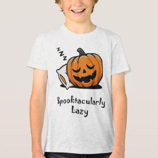 T-shirt En Tri-matière Magnifiquement Paresseux Citrouille Dormante Hallo