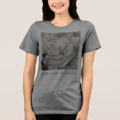 T-shirt En Tri-matière magnolia namesake, fleurs, tissu, coton & main (Recto)