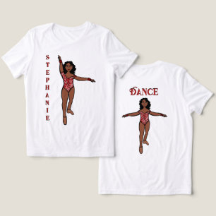 T-shirt En Tri-matière Maillots de majorette/danseuse rouge animal