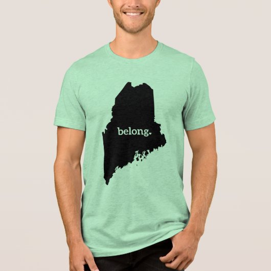 T-shirt En Tri-matière Maine Map Belong, State Pride (Recto)