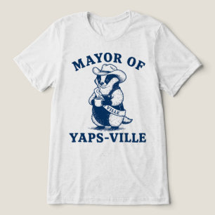 T-shirt En Tri-matière Maire de Yapsville Blaireau Cowboy Mignon