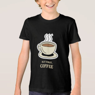 T-shirt En Tri-matière Mais D'Abord, L'Amoureux Du Café Drôle
