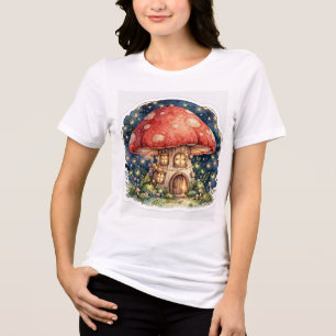 T-shirt En Tri-matière Maison Champignon Magique - Forêt Enchantée
