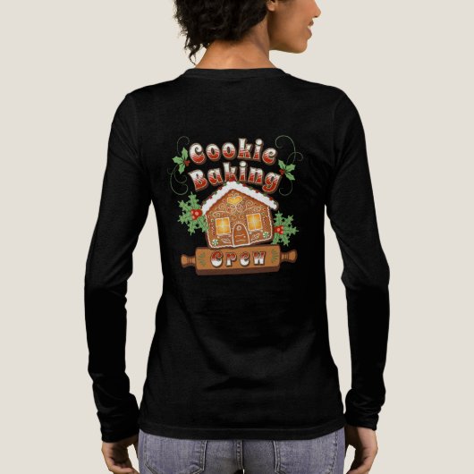 T-shirt En Tri-matière Maison de pain d'épices de Noël - (Verso)