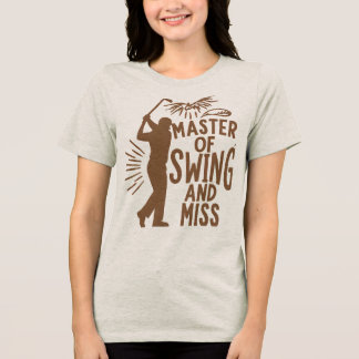 T-SHIRT EN TRI-MATIÈRE MAÎTRE DE SWING ET MISS HUMOROUS