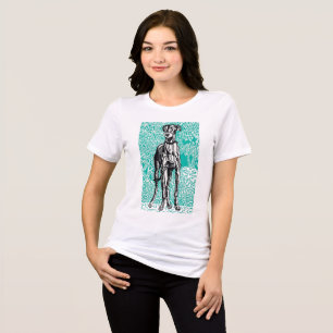 T-shirt En Tri-matière Majesté Greyhound Art Nouveau Vintage