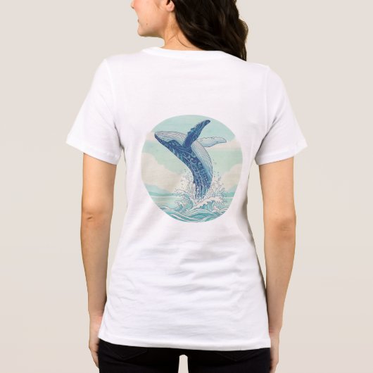 T-shirt En Tri-matière Majestic Humpback Whale Tee (Verso)