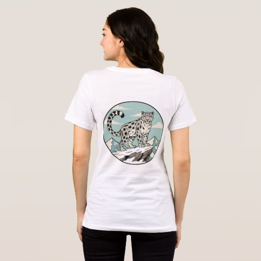 T-shirt En Tri-matière Majestic Snow Leopard Tee (Verso intégral)