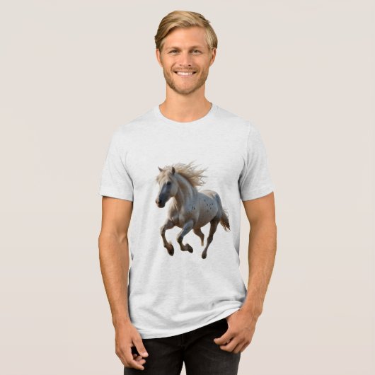 T-shirt En Tri-matière Majestic White Stallion (Recto plein)