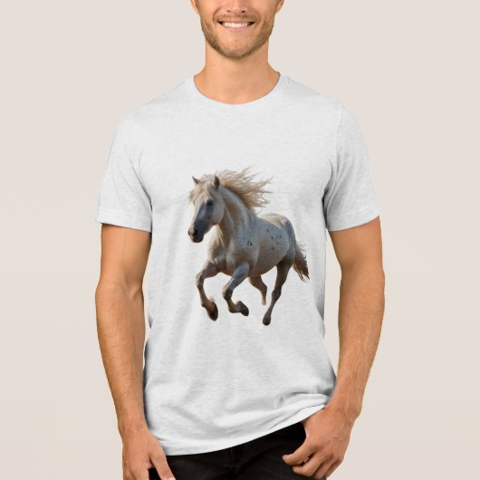 T-shirt En Tri-matière Majestic White Stallion (Recto)