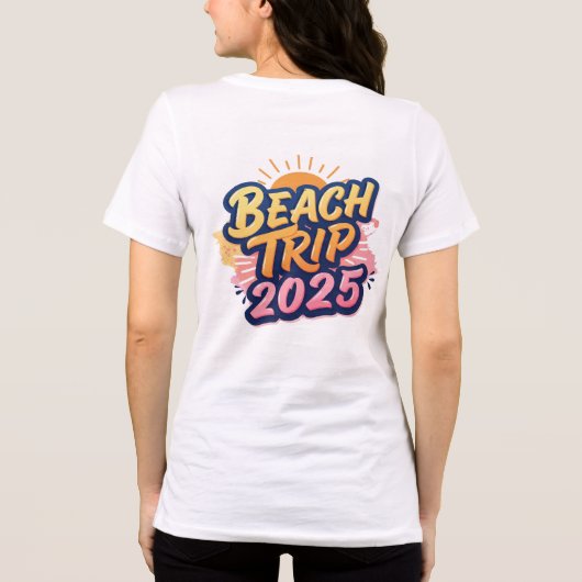 T-shirt En Tri-matière Make your 2025 beach trip unforgettable (Verso)