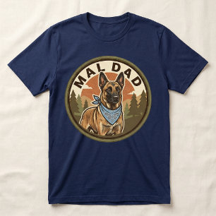 T-shirt En Tri-matière Mal Dad Tee Cadeau Maligator Malinois Belge