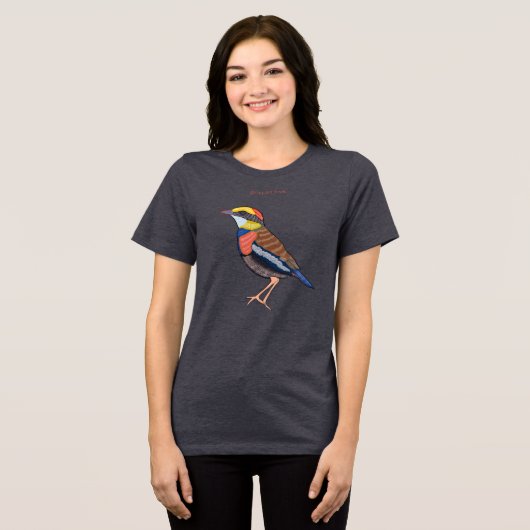 T-shirt En Tri-matière Malayan Banded Pitta (Recto plein)
