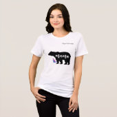 T-shirt En Tri-matière Mama Bear personalize with Name (Recto plein)